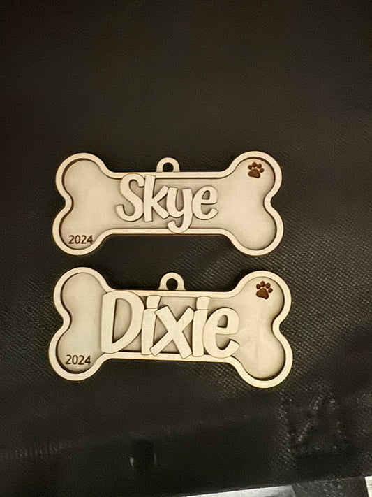 Personalized Dog Ornament